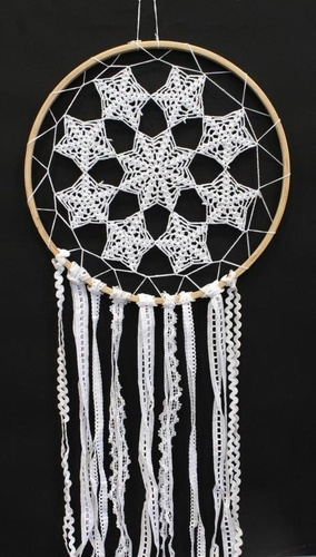 ATTRAPE-REVES CROCHET ET DENTELLE 9 ETOILES - TGM
