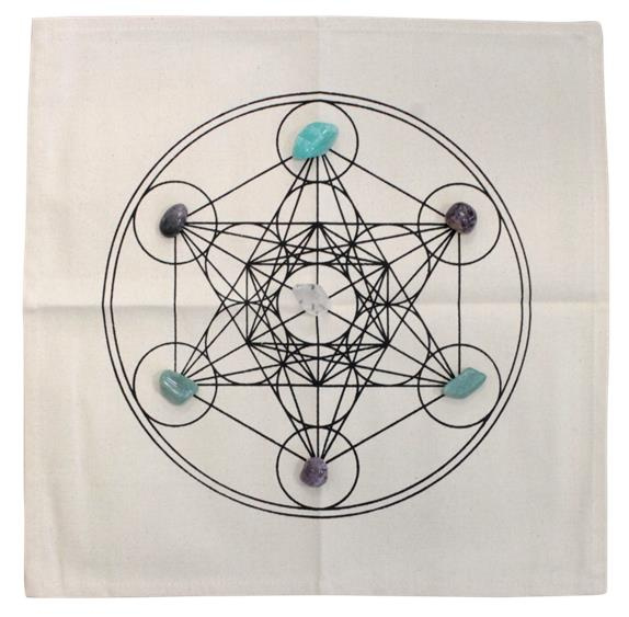 Tapis de Géométrie Sacrée - Cube de Métatron