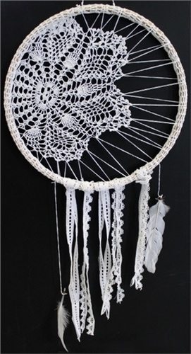 attrape-reves crochet blanc lea - gm