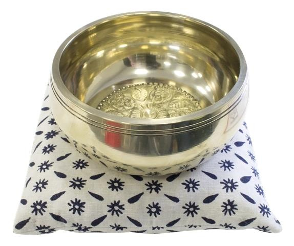 coussin pour bol chantant carre imprime fleurs