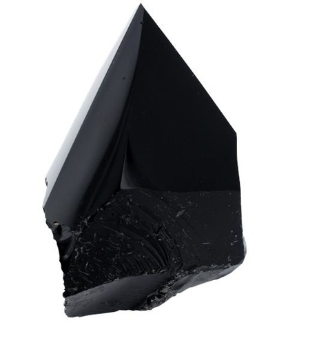 POINTE BRUTE OBSIDIENNE NOIRE - PIECE DE 200 A 300 GR
