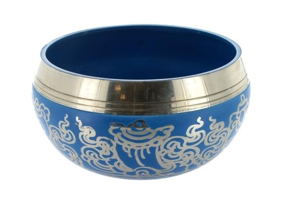 bol chantant colore bleu - diam. 12 cm