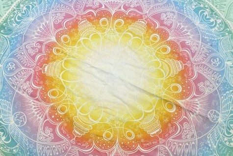 TOILE DE YOGA YANDALA DIAM. 140 CM AVEC FRANGES