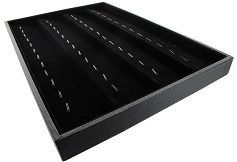 Présentoir 48 Pendentifs en Velours Noir