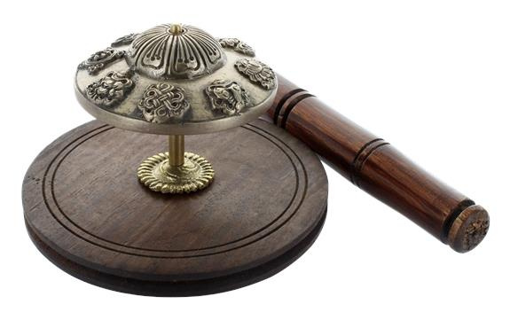 gong de table en laiton