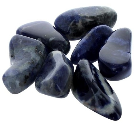 PIERRES ROULEES SODALITE - TAILLE M - SACHET 1 KG