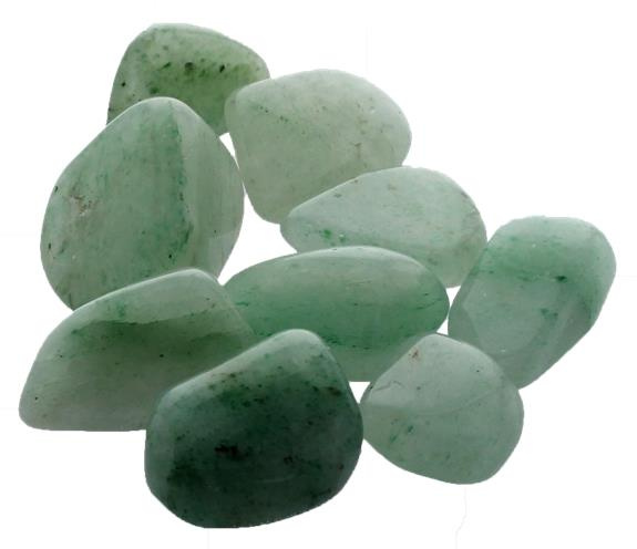 PIERRES ROULEES AVENTURINE VERTE - TAILLE M - SACHET 1 KG