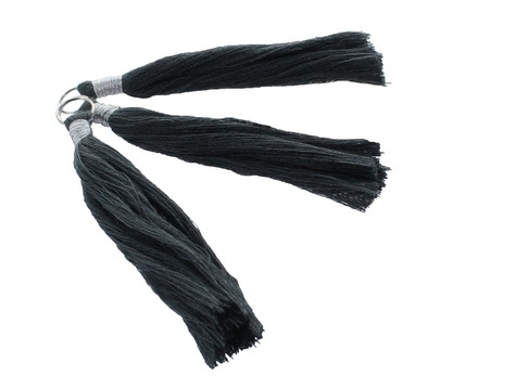 Pompon Fil 90 mm x 3 Vert Olivier