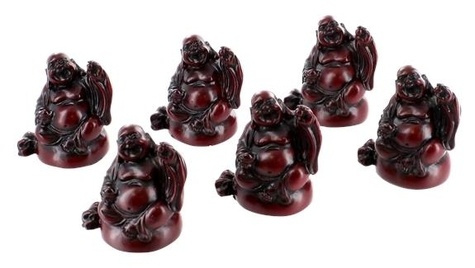 Bouddha Amour - Résine Rouge