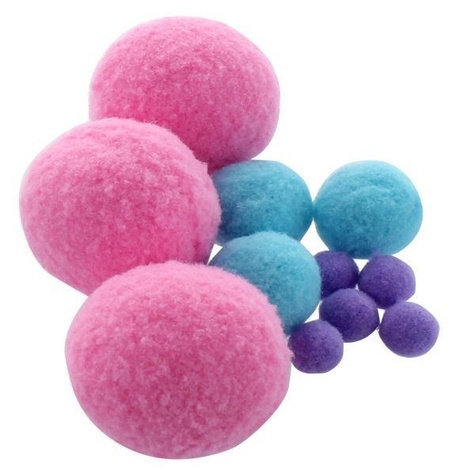 pompon rond x 12 ass cool
