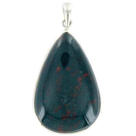 PENDENTIF AVEC CARTE HELIOTROPE ARGENT - TRANCHE 3,5 A 4 CM