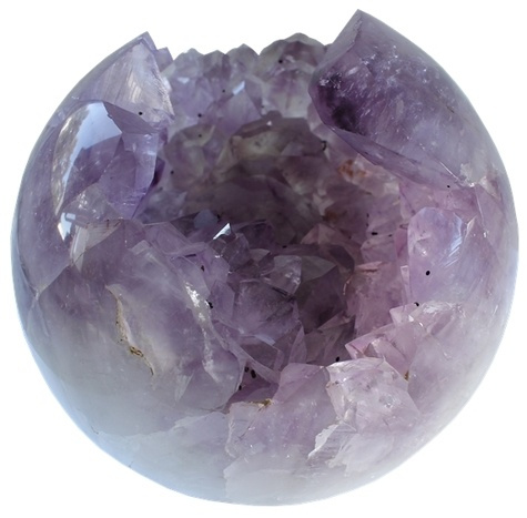 boule creuse amethyste et quartz - 7.2 kilos