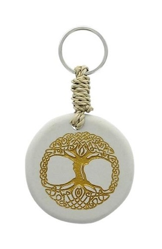 PORTE CLES PIERRE - ARBRE DE VIE