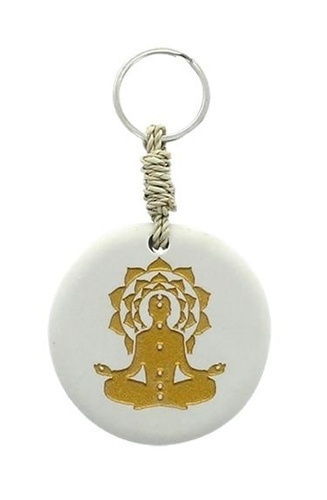 PORTE CLES PIERRE - BOUDDHA CHAKRAS