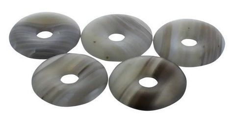 PI CHINOIS AGATE RUBANEE SEMI POLI 30 MM