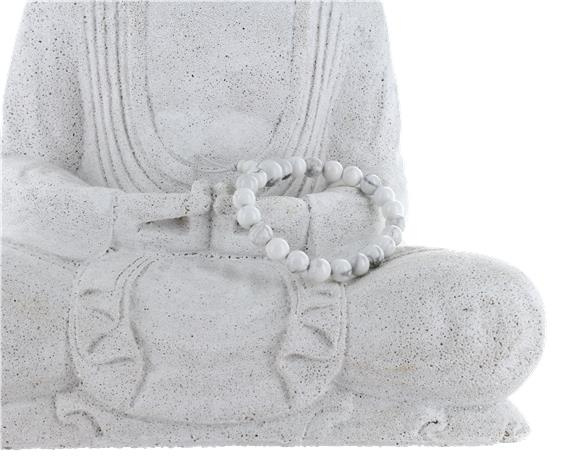 BRACELET MALA TIBETAIN - HOWLITE BLANCHE