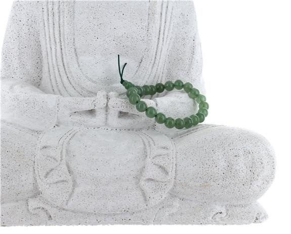 BRACELET MALA TIBETAIN - AVENTURINE VERTE
