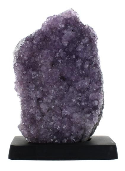 DRUSE D'AMETHYSTE SUR SOCLE BOIS - 1,5 A 2 KG