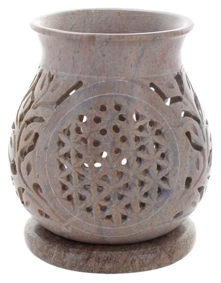 BRULE-PARFUM EN PIERRE OLLAIRE FLEUR DE VIE