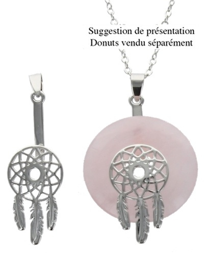 Porte Donut finition Rhodium - Mini Dreamcatcher