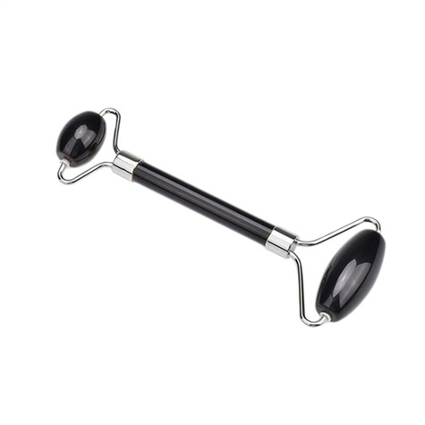 ROULEAU DE MASSAGE VISAGE EN OBSIDIENNE NOIRE