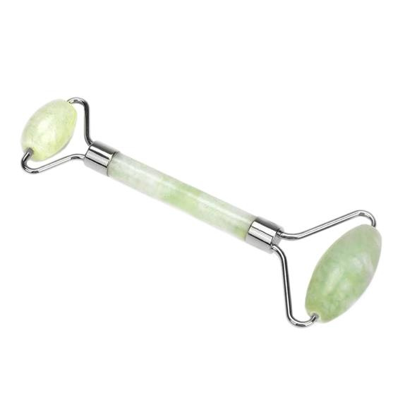 Rouleau de Massage Visage en Jade Vert