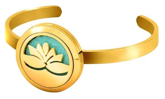 Diffuseur Bracelet Lotus Doré