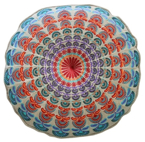 Coussin d'Assise Méditative 40 cm Tangerine