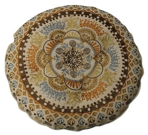 Coussin d'Assise Méditative 55 cm Caramel