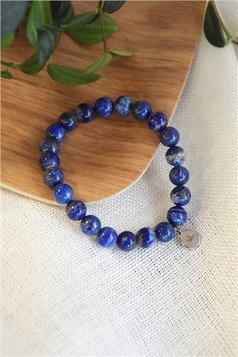 Bracelet Lapis Lazuli Perles rondes 8 mm