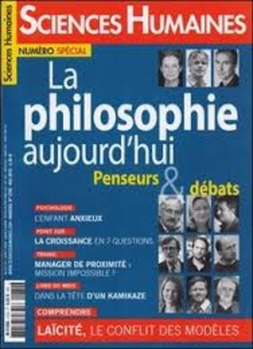 Sciences Humaines N° 270S, mai 2015 : La philosophie aujourd'hui. Penseurs & débats