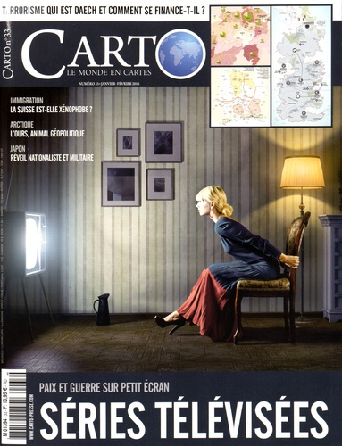 Carto N° 33, Janvier-février 2016 : Séries télévisées. Paix et guerre sur le petit écran