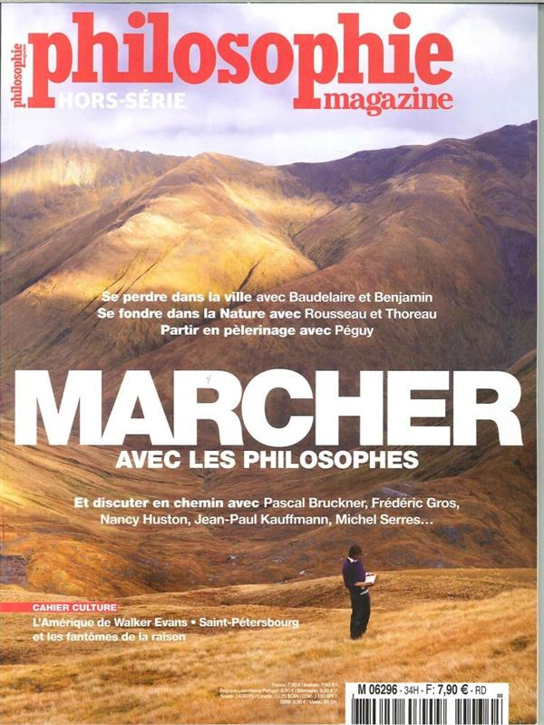 Philosophie Magazine Hors-série N° 34, été 2017 : Marcher avec les philosophes