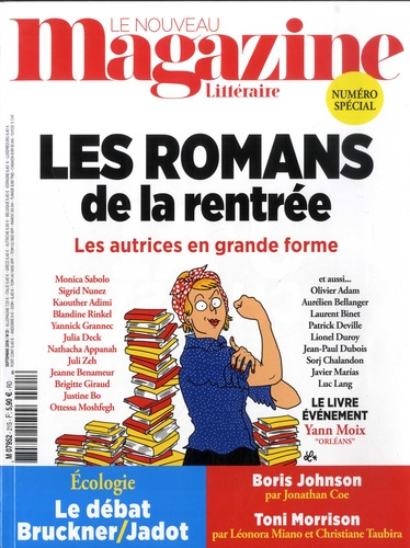 Le Nouveau Magazine Littéraire N° 21, octobre 2019 : Les romans de la rentrée. Les autrices en grand