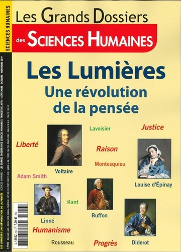 Les Grands Dossiers des Sciences Humaines N° 56, septembre-octobre-novembre : Les lumières