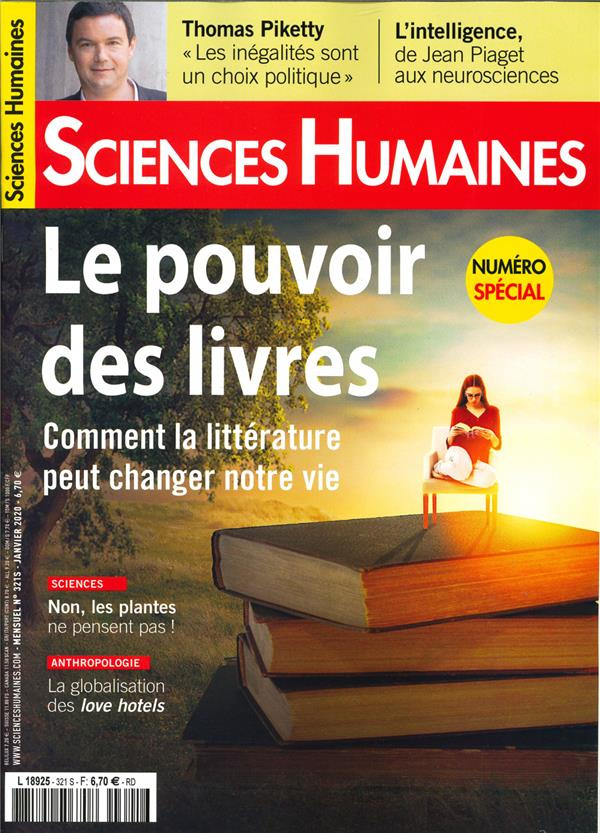Sciences Humaines N° 321, décembre 2019 : Le pouvoir des livres. Comment la littérature peut changer