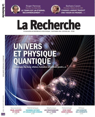 La Recherche N° 563, septembre 2020
