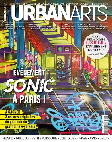 Urban Arts N° 25, août-septembre 2023 : Evénement, Sonic à Paris !