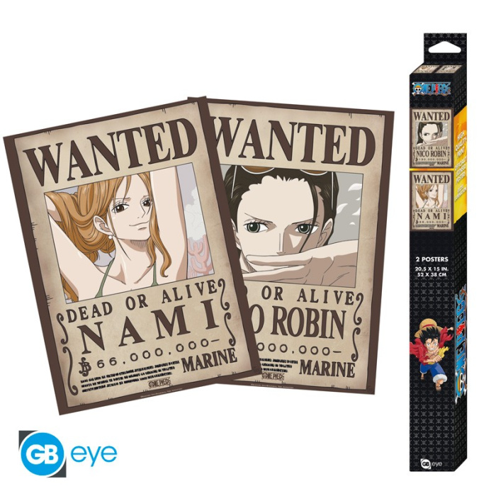One Piece - Set de 2 posters Chibi 52 x 38 cm : Nami & Robin