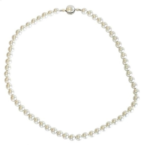 COLLIER PERLES D'IMITATION MAGNETIQUE