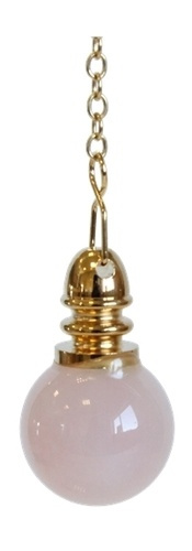 PENDULE BOULE QUARTZ ROSE DE 20 MM
