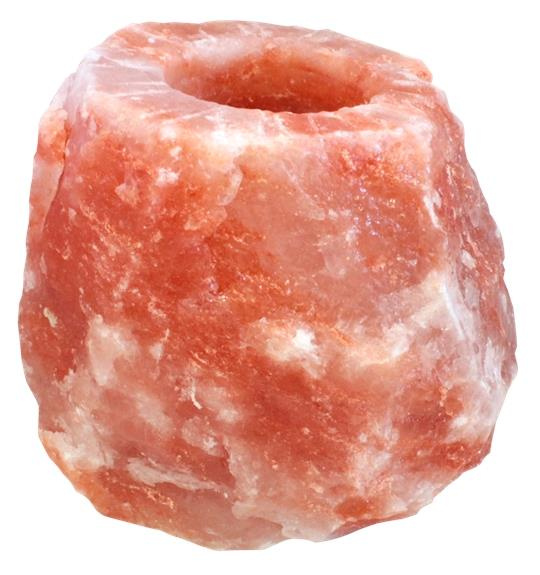 BOUGEOIR EN CRISTAL DE SEL D' HIMALAYA - PM