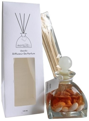 BOUQUET PARFUME COQUILLAGES ET BATONNETS DIFFUSEURS - SENTEUR VANILLE