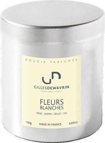 BOUGIE PARFUMEE "FLEURS BLANCHES"