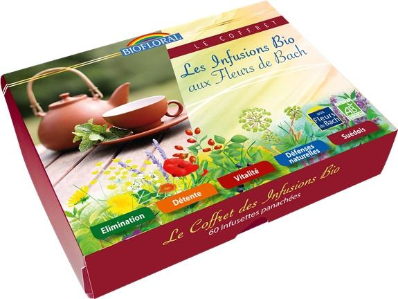 COFFRET INFUSIONS FLEURS DE BACH - BIO - 60 SACHETS