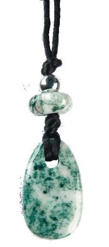 PENDENTIF PIERRE DE VERTU - AGATE ARBRE