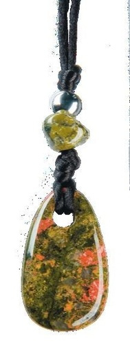 PENDENTIF PIERRE DE VERTU - UNAKITE