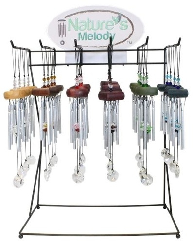 PRESENTOIR PLEIN DE 24 PETITS CARILLONS A VENT