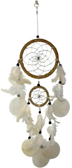 ATTRAPE-REVES BEIGE ET COQUILLAGES - PM