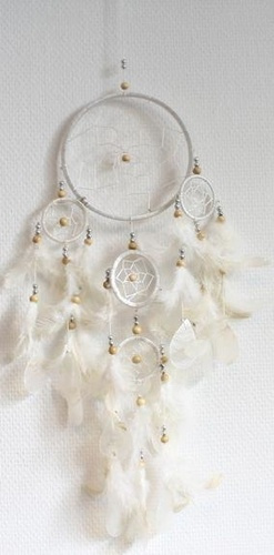 DREAMCATCHER BLANC - MOYEN MODELE - 13 CM